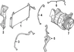 Genuine Nissan A/c Condenser Seal 92185-6TA0A. Fixed Price $93.90.