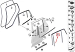 Bmw X4 F98 Rear Right Door Window Guide Trim 51357416500. Fixed Price $224.41.