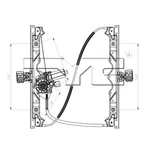 Tyc 660429 Power Window Motor Regulator Assembly For 06-10 Grand Cherokee. Fixed Price $123.99.