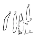 Genuine Mopar Front Door Glass Run Weatherstrip Right 68607082AA. Fixed Price $160.06.