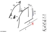 Genuine Bmw X1 E84 Channel Cover Exterior Door Front Right Chrome 51332990874. Fixed Price $244.46.