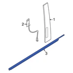 Ford Maverick 2022-2026 NZ6Z6020934A Front Right Door Belt Molding. Fixed Price $141.09.
