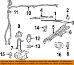 Chrysler Oem 01-17 300 Wiper Components-washer Reservoir Bolt 6102132AA. Fixed Price $15.74.