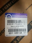 2007-17 Jeep Compass Pillar Tape Left Oem# 5116391AA. Fixed Price $30.00.