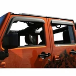Rugged Ridge Matte Black Front/rear Window Deflectors For 07-18 Wrangler Jk 4DR. Fixed Price $144.99.