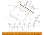 New Oem 13-15 Hyundai Santa Fe Windshield-upper Molding Trim 861302W000. Fixed Price $24.95.