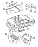 Genuine Mopar Rear Door Glass Run Weatherstrip Right 5102342AC. Fixed Price $156.22.