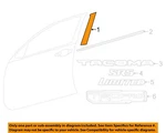 Toyota Oem 16-23 Tacoma Front Door Exterior Trim-black Out Tape 7592104010. Fixed Price $31.00.