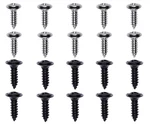 (20 Pcs) Black & Chrome Interior Screws! For Plymouth Prowler Dodge Pickup Etc. Fixed Price $12.00.
