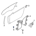 Ford Mustang 2010-2012 N621907S437 Window Regulator Nut. Fixed Price $13.49.