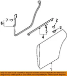 Subaru Oem 93-08 Baja Rear Door Components-stabilizer 61256FE020. Fixed Price $16.79.