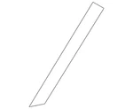 Genuine Honda Rubber C Windshield Dam 73254-T7W-A01. Fixed Price $11.20.