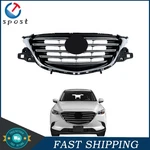 Front Upper Grille Assembly Replacement Chrome Plastic For Mazda CX-9 2016-2022. Fixed Price $149.44.