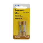 Bussmann (BP/AGU-50GP-RP) Gold Plated Amp Fast Acting Fuse, (pack Of 2). Fixed Price $9.21.