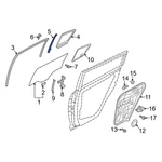 For Kia Sportage 2017-2022 83520D9000 Rear Right Door Window Division Bar. Fixed Price $56.39.
