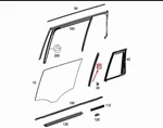 New Mercedes-benz Gle C292 Rear Right Door Window Divider A2927300219 Original. Fixed Price $70.00.