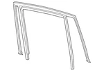 Genuine Volkswagen Run Weather-strip 3CM-839-431-5AP. Fixed Price $167.63.