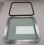 Taylor Made Glass Window 7/8" X 18" Silver Black Marine Boat. Fixed Price $149.95.