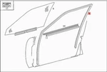 Genuine Mercedes S124 W124 Sedan Window Run Left Guide Rail 1247250725. Fixed Price $76.47.