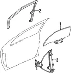 Genuine Ford Glass Run XF5Z-1221547-AA. Fixed Price $89.09.