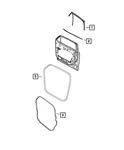 68417348AA 2017-21 Jeep Renegade Left Front Door Flush Glass Weatherstrip. Fixed Price $102.47.