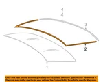 Bmw Oem 06-10 550I Rear Window Glass-upper Molding Trim 51317027916. Fixed Price $109.13.