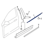 Ford Edge 2015-2024 FT4Z5821453D Front Left Door Belt Molding. Fixed Price $157.66.