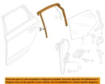Audi Oem 21-22 Q5,SQ5 Rear Door Glass Hardware-run Channel 80F839432. Fixed Price $253.17.