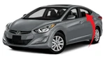 Fits 2011-2016 Hyundai Elantra Sedan Driver Left Side Rear Door Window Glass. Fixed Price $86.95.