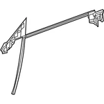 Genuine Mercedes-benz Oe Window Guide 218-720-08-15. Fixed Price $374.11.