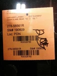Passenger Right Rear Door Glass Fits 03-11 Element 328765. Fixed Price $75.00.