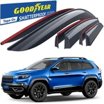 Sun Rain Visors Wind Guards For 2014-2023 Jeep Cherokee Shatterproof. Fixed Price $109.99.