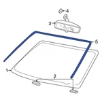 Ford Excursion 2000-2005 YC3Z2503144AA Front Windshield Molding. Fixed Price $257.55.