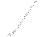 Genuine Jaguar Finish Molding T4A1105. Fixed Price $123.38.