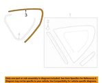 Subaru Oem 17-23 Crosstrek,impreza Quarter Panel Glass-dam 65245FL010. Fixed Price $68.13.