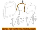 Gm Oem 14-19 Sierra 1500 Front Door Glass Hardware-run W'strip 84283577. Fixed Price $83.29.