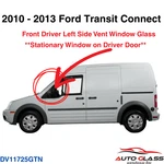 Fits 2010-2013 Ford Transit Connect Van Driver Left Side Front Vent Window Glass. Fixed Price $85.00.