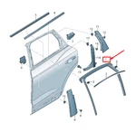 Audi Q3 F3 Rear Left Window Guide 83A839439. Fixed Price $246.14.