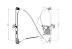 New Front Right Window Regulator For Buick Rendezvous 02-07 GM1351172 741-593. Fixed Price $184.82.