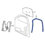 For Dodge Durango 2011-2025 55399168AG Front Right Window Channel. Fixed Price $44.54.