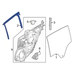 For Dodge Hornet 2023-2025 68606970AA Front Left Window Channel. Fixed Price $187.14.