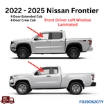 For 22-25 Nissan Frontier Driver Left Side Door Window Glass Laminated. Fixed Price $182.95.