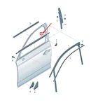 Audi A4 B9 Rear Right Outer Door Window Aperture Seal 8W0837478B No Duty. Fixed Price $116.15.