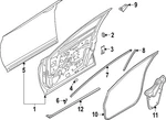 Genuine Nissan Sash Channel 802D5-7BA0A. Fixed Price $7.08.