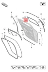 Genuine Porsche Panamera Window Guide Left Outer 971839431B. Fixed Price $187.07.