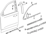 Genuine Gm Front Driver Side Door Window Belt Reveal Molding 84905932. Fixed Price $69.56.
