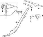 Genuine Mercedes-benz Cover Trim 214-694-25-00-1D03. Fixed Price $89.70.