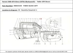 Ferrari Part 40023103 Lh Front Qtr Light Glass Clear. Fixed Price $343.00.