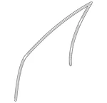 Genuine Mitsubishi Run Weather-strip 5705A605. Fixed Price $259.55.