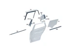 Genuine Mercedes-benz Window Guide Rail 294-735-07-00. Fixed Price $78.40.